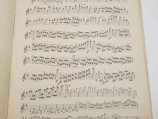 Mendelssohn Concerto Opus 64 for fiddle and pianoforte. Peters Edition. Germany. 1940's