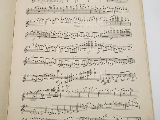 Mendelssohn Concerto Opus 64 para violín y piano. Edición Peters. Alemania. 1940