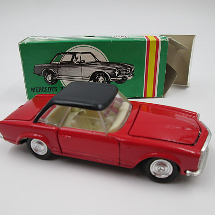 Mercedes 230 Sl Sport Joal Box Miniature Model Car 1970's