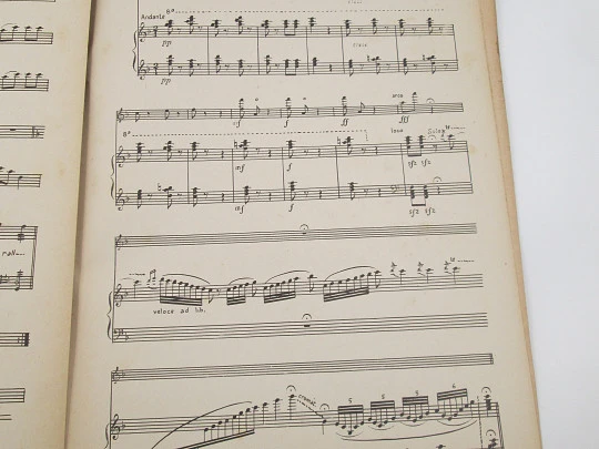 Merit, musical entertainment for violin and piano quartet. Baldomero A. Cespedes. 1950's