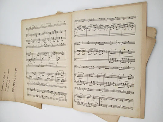 Merit, musical entertainment for violin and piano quartet. Baldomero A. Cespedes. 1950's