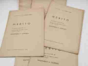 Merit, musical entertainment for violin and piano quartet. Baldomero A. Cespedes. 1950's
