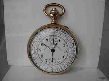 MGBM. Stem-wind. 20 Micron gold plating. Swiss. Chronograph