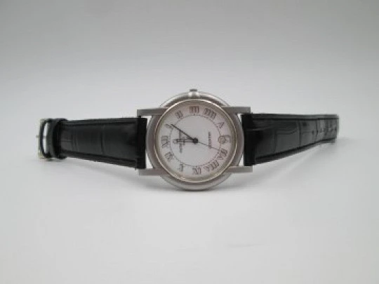 Michel Herbelin Country. Stainless steel. Quartz movement. Calendar. 1990's