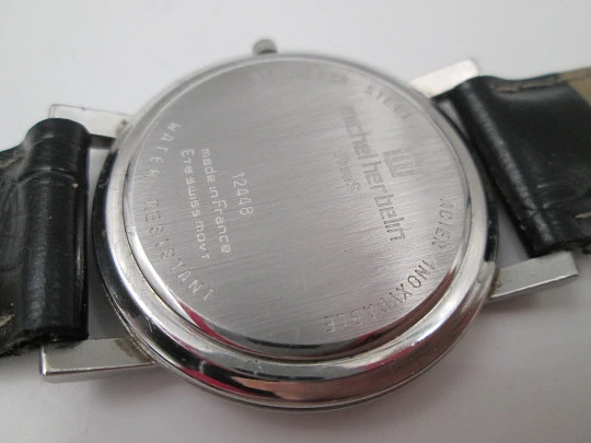 Michel Herbelin Country. Stainless steel. Quartz movement. Calendar. 1990's