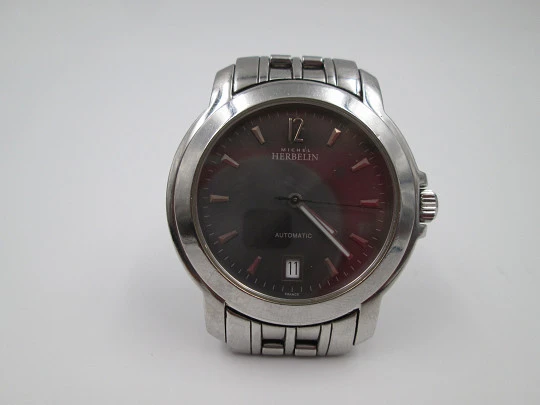 Michel Herbelin París. Stainless steel. Automatic. Bracelet. Original box