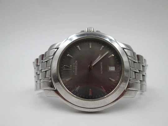 Michel Herbelin París. Stainless steel. Automatic. Bracelet. Original box