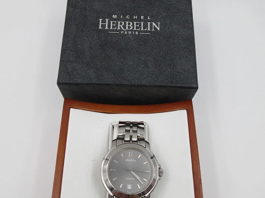 Michel Herbelin París. Stainless steel. Automatic. Bracelet. Original box