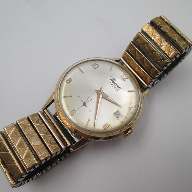 Micro Stainless Steel 10 Microns Gold Plated Manual Wind | El ...