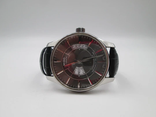 Mido Belluna men's automatic dress watch. Calendar. Leather strap. Swiss. 2008 Mido Belluna men's automatic dress watch. Calendar. Leather strap. Swiss. 2008