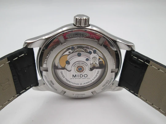 Mido Belluna men's automatic dress watch. Calendar. Leather strap. Swiss. 2008 Mido Belluna men's automatic dress watch. Calendar. Leather strap. Swiss. 2008