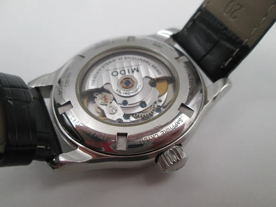 Mido Belluna men's automatic dress watch. Calendar. Leather strap. Swiss. 2008 Mido Belluna men's automatic dress watch. Calendar. Leather strap. Swiss. 2008
