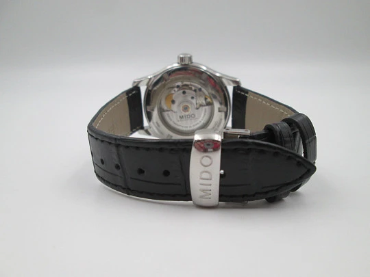 Mido Belluna men's automatic dress watch. Calendar. Leather strap. Swiss. 2008 Mido Belluna men's automatic dress watch. Calendar. Leather strap. Swiss. 2008