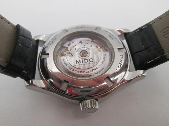 Mido Belluna men's automatic dress watch. Calendar. Leather strap. Swiss. 2008 Mido Belluna men's automatic dress watch. Calendar. Leather strap. Swiss. 2008