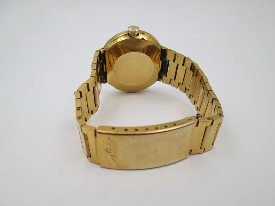 Mido Ocean Star. 30 microns gold plated. Automatic. Bracelet. Calendar. 1970's