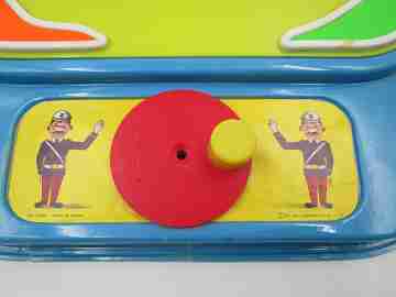 Mini-Rallye Luis Congost. Plástico colores. Manivela. Caja original. 1973. España