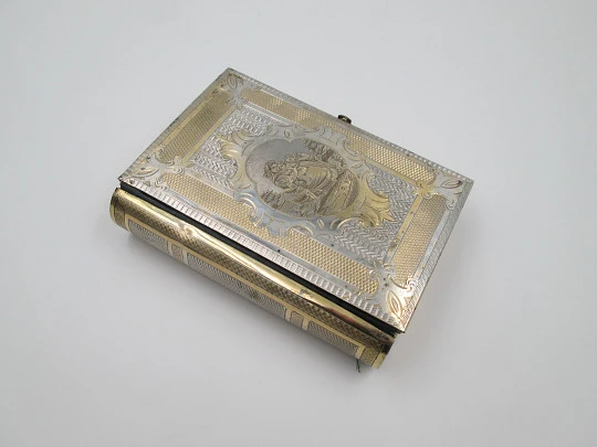 Missal / prayer book. Silver and vermeil. France. Engravings