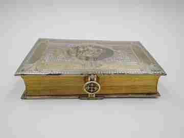 Missal / prayer book. Silver and vermeil. France. Engravings