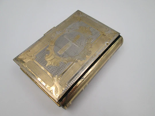 Missal / prayer book. Silver and vermeil. France. Engravings