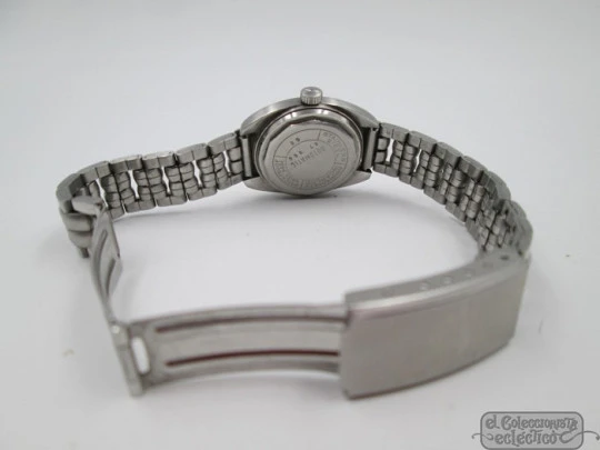 Mondia. Stainless steel. 1970's. Automatic. Swiss. Bracelet. Women. Date