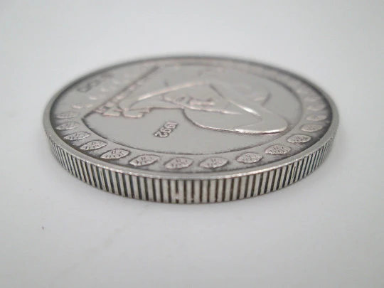 Moneda de 100 pesos Estados Unidos Mexicanos. Guerrero Águila. Onza plata pura