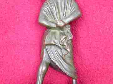 Monk sculpture. Lost wax bronze. 1930's. Europe