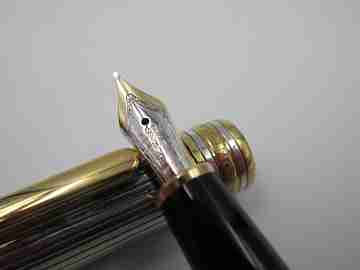 Montblanc 144 Meisterstück Solitaire. Plata 925 y chapada oro