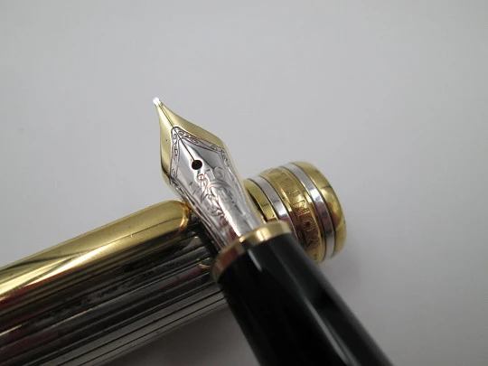 Montblanc 144 Meisterstück Solitaire. Plata ley 925 y detalles chapados oro. Estuche