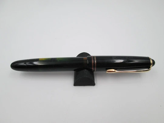 Montblanc 246G Demonstrator. Black glossy celluloid. 1950's