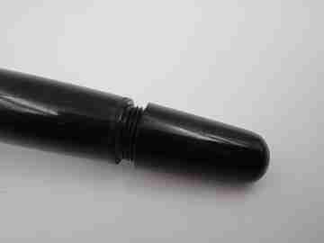 Montblanc 252. Black celluloid and gold plated details. Piston filler system. Germany. 1950's