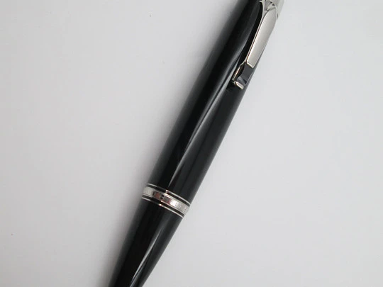 Montblanc Bohème Noir set. Fountain pen & rollerball. Box and pouch. 2010's