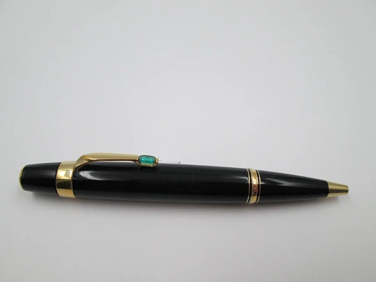 Montblanc Bohème spherograph. Black resin & gold plated details. 2010