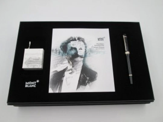 Montblanc Donation Pen Johann Strauss. Edición especial. Resina negra. 2015