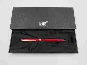 Montblanc Generation ballpoint pen. Garnet resin and gold plated. Box. 1990's. Germany