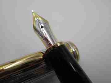 Montblanc Meisterstück 144 Solitaire Doue. Plata 925 y resina negra. Caja