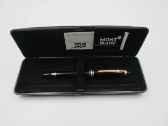 Montblanc Meisterstück 144. Resin & gold plated. 75 Anniversary. Box