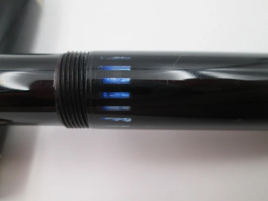 Montblanc Meisterstück 149 fountain pen. Black precious resin and gold plated details