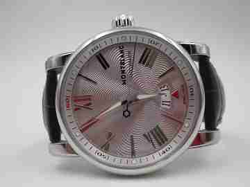Montblanc Meisterstück Star Wave 7102. Acero. Automático. Calendario. Correa. 2011