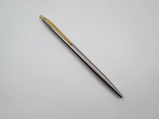 Montblanc Noblesse GT ballpoint pen. Stainless steel & gold plated. 1980's