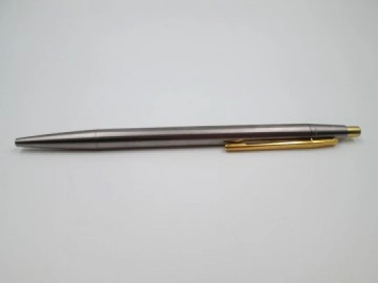 Montblanc Noblesse GT ballpoint pen. Stainless steel & gold plated. 1980's