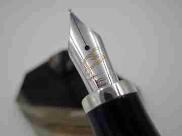 Montegrappa 50th anniversary EEC. Silver. Marble resin. Sapphires