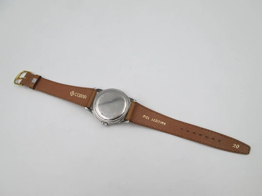 Movado Sub Sea. Stainless steel. Automatic. Sweep second hand. Grey dial. 1960's