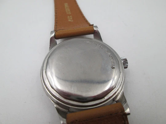 Movado Sub Sea. Stainless steel. Automatic. Sweep second hand. Grey dial. 1960's
