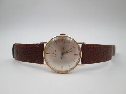 Movado 20 Microns Gold Plated Steel Manual Wind 1960s | El
