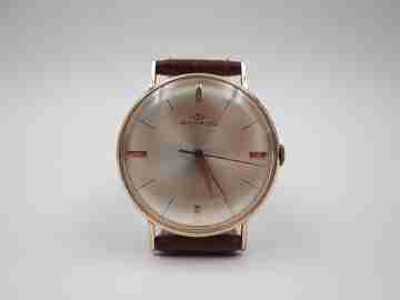 Movado. Acero y chapado oro 20 micras. Cuerda manual. Segundero. 1960