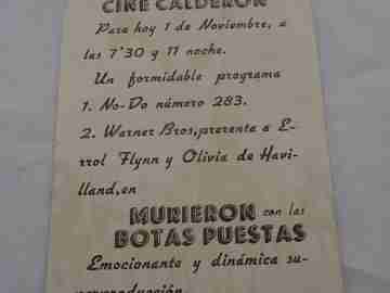 Murieron con las botas puestas. Errol Flynn. Troquelado. 1940