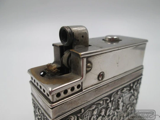 Mylflam table lighter. Automatic. 835 sterling silver. 1940's Mylflam table lighter. Automatic. 835 sterling silver. 1940's