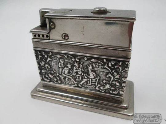 Mylflam table lighter. Automatic. 835 sterling silver. 1940's Mylflam table lighter. Automatic. 835 sterling silver. 1940's