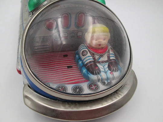 Nave espacial Apollo NASA. Modern Toys Masudaya. Hojalata litografiada. 1960