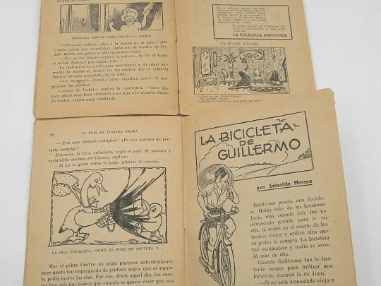 Nine illustrated children's stories. Marujita Collection. Molino publisher. 1940's. Spain